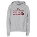 Sweatshirt Woman Heather Gray  My Cane Corso Thinks I Am Great  Dog