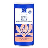 EO Bath House Bath Salts, Rose Geranium and Citrus, 22-Ounce Canister (Pack of 3)