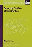 Surveying staff on ethical matters