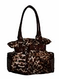 WOMEN’S KATHY VAN ZEELAND FAN CLUB BELT SHOPPER HANDBAG (NATURAL LEOPARD) 41JDS5E x1L. SL160 Womens Kathy Van Zeeland Purse Handbag Nairobi Belt Shopper Bronze Leopard