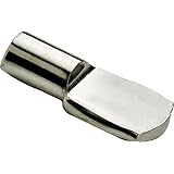 D.H.S. 5mm "Spoon Style" Cabinet Shelf Support Pegs - Polished Nickel - Box of 25