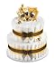 Burt's Bees Themed Two Tier Baby Diaper Cake Gift Basket Baby Shower Centerpiece