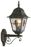Review Philips Lighting Limited 15170/42/10 / Philips Massive Munchen Up Wall Lantern Black and Gold Brush Finish