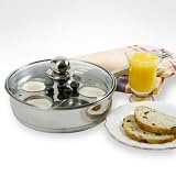 Krona Deluxe Stainless Steel Egg Poacher and Fry Pan Set