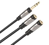 Monster CableLinks Y-Adapter, 1/4 St Male to (2) 1/4 Mono Female (MCL MST2MF)
