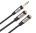 Monster MCL MST2MF Dual 1/4 Mono Female to Single 1/4 Stereo Male Cable Adapter
