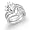 Bling Jewelry Bridal Sterling Silver 1-ct Marquise CZ Arc Engagement Wedding Ring Set Size 6