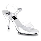PleaserUSA Womens Sandals Caress-408 clear Size 5.5 UK
