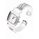Geneva Platinum Ornate Band Ladies Bangle by Geneva