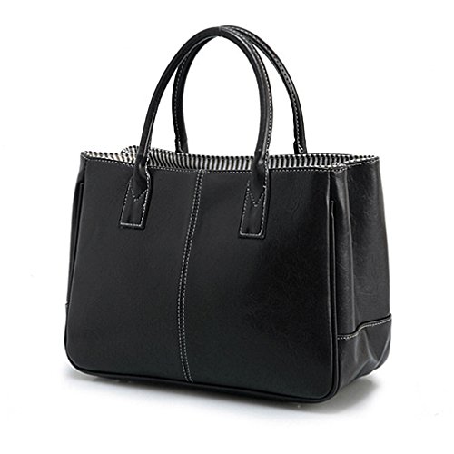 Sugawin Women's Pure Color Fashion PU Leather Handbag Shoulder Bags Purse Bag