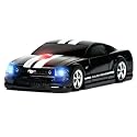 Ford Mustang Black White Stripes Wireless Optical Mouse