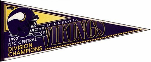 Buy Minnesota Vikings 1992 NFC Central Division Champions Pennant by Wincraft