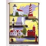 12in Garden Flag - Michigan Lighthouse