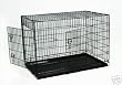 Brand New Folding Double Doors Dog Cat Kennel Crate Cage W/Divider-36" *Black*
