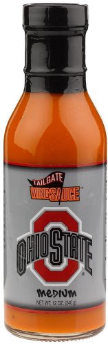 Tailgate The Ohio State Tailgate Medium Wing Sauce, 12-Ounce Bottle (Pack of 6) by Tailgate