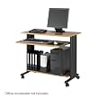 Safco 1921MO Medium Oak Muv 35'' Workstation Fixed Height