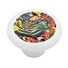 Hurling a Demon King by Yoshitoshi Decorative High Gloss Ceramic Drawer Knob