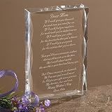Personalized Poem Gift Sculpture With Mother Poem