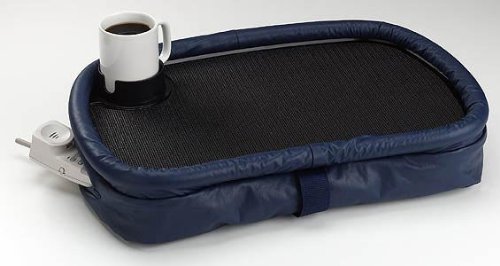 Lapp Topper Vinyl & Plastic Lap Desk (Navy Blue) (5"H x 23"W x 16"D)