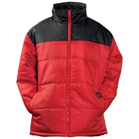 Mens Red and Black Parka Jacket Coat by MaXM