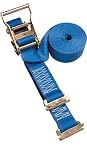 Security Chain Company CC3820 20' Blue 2 Interior Van Strap with Ratchet and Spring E-Clip
