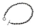 Handmade Brown and Clear Color Bead Bracelet