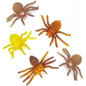 Stretchy Spiders Pack of 12 - Great Party Loot Bag Fillers