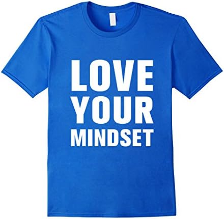 Men's Love Your Mindset t-shirt mind set shirt Medium Royal Blue