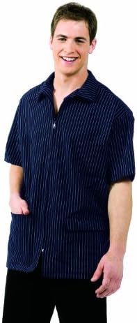 Betty Dain Signature MVP Barber Jacket, Navy with White Stripes, Small, 1-Pound