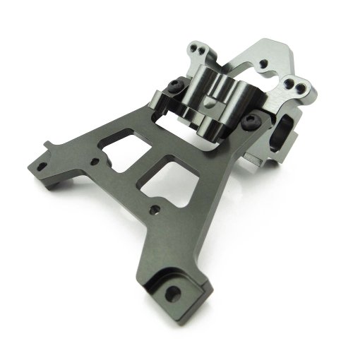 Atomik RC Alloy Front Bulkhead for 1:10 Traxxas Jato - Grey - Replaces Part TRA5530