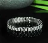 CLASSIC JUBILEE SOLID STAINLESS STEEL BRACELET .4 x 8.5