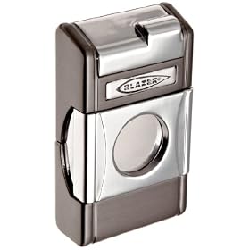Blazer Optimus Lighter with Magnetic Cigar Cutter, Gun Metal