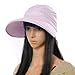 Marrywindix Handmade Chic Fashion Ladies Woman Bohemia Bowknot Summer Dual Purpose Two Uses Polyester Hat Braid Sun Visor Floppy Fold Summer Swimming Beach Hat (Pink)