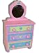 Hand Painted Contemporary Dresser - Designed to Fit American Girl Doll Clothes