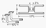 Burner Asmby, H Twn 2.25 , Ss, 17.25 X 8; Chg, Turco