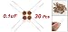 30 x 0.1uF 50VDC Through Hole DIP Low Voltage Ceramic Disc Capacitors