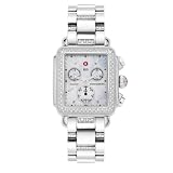 MICHELE Deco Day Diamond Stainless Steel 3-Link Diamond Bracelet