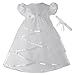 Lauren Madison Baby-Girls Newborn Satin Criss Cross Design Dress Gown