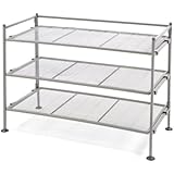 Seville Classics 3-Tier Iron Shoe Utility Rack
