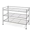 Seville Classics SHE99905 3-Tier Iron Shoe Utility Rack