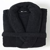 Egyptian Cotton Bath Robe, Black, Large