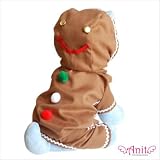 Gingerbread Man Dog Costume Size: Medium