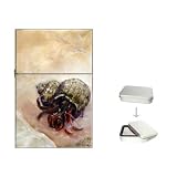 Limited Edition Flip-Top Cigarette Lighter Hermit Crab Beach