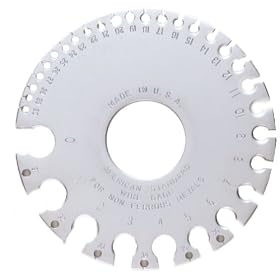 General Tools 20 American Standard Wire Round Gage by General Tools Mfg Co In