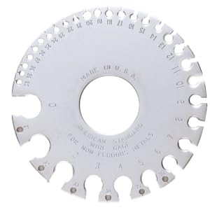 General Tools 20 American Standard Wire Round Gage by
