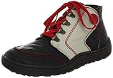 Rieker 44434-01, Damen Fashion Halbstiefel & Stiefeletten, Schwarz (schwarz/offwhite/rosso 01), EU 40