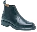 Size 9 Mens Boots Black Leather Slip On Chelsea Boot By Roamers