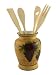 KITCHEN UTENSIL HOLDER WITH TOOLS GRAPE TUSCANY DECOR
