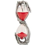 Skeleton Hand Sand Filled Hourglass Display