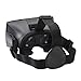 CreateGreat 3D Virtual Reality Headset 3D VR Glasses with Adjustable Head Strap for 3D Movies and Games, Better Than Google Cardboard, Compatible with Iphone and Android 4.7~6.0 Inch screen - Black